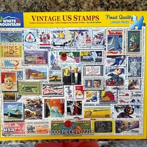 White Mountain Vintage US Stamps 1000-Piece Puzzle
